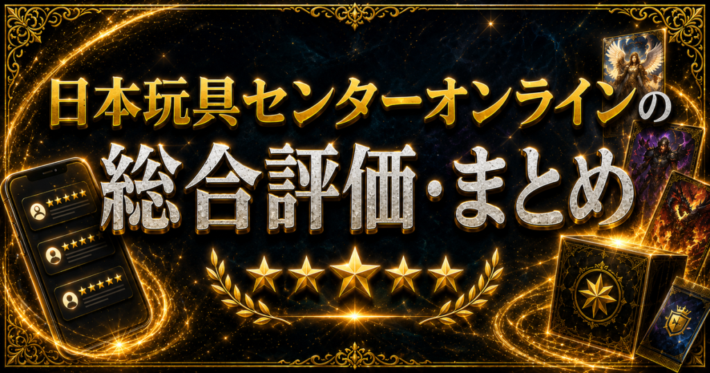 日本玩具センターオンラインの総合評価・まとめ